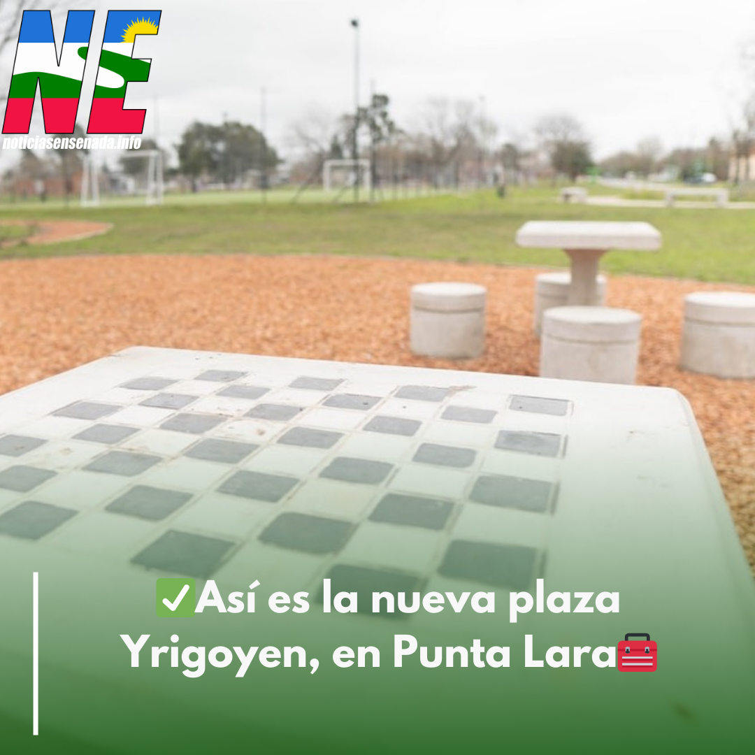 Así es la nueva plaza Yrigoyen, en Punta Lara